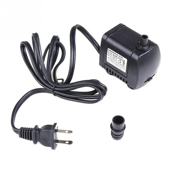 Quiet 7W Small Submersible Water Pump for Fountain Fish Tank Pond Aquarium Mini Water Pump with EU/US Plug