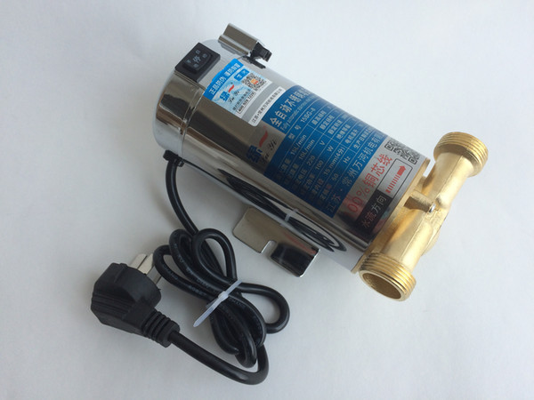 100W 10L/Min 220V 3000RPM automatic Stainless Steel gas hot water heater pressure Booster Pump with leakage protection plug