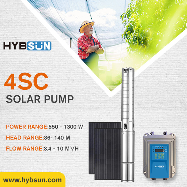 4SC | Solar Centrifugal Pump|Solar well pump|Solar submersible pump|DC48|550W|Max flow 5 m3/h|Max.Head 36m|4SC750-80/3.4B