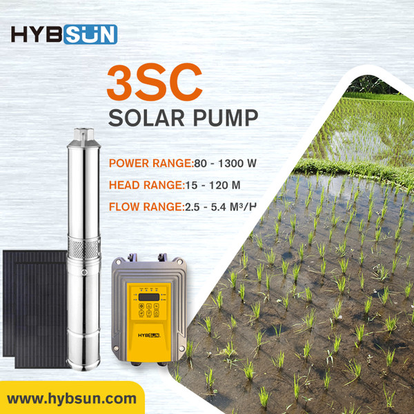 HR Helical Rotor Solar Pump|Solar well pump|Solar submersible pump|DC24|80W|Max flow 1.0 m3/h|Max.Head 30m|3SC1100-72/5C