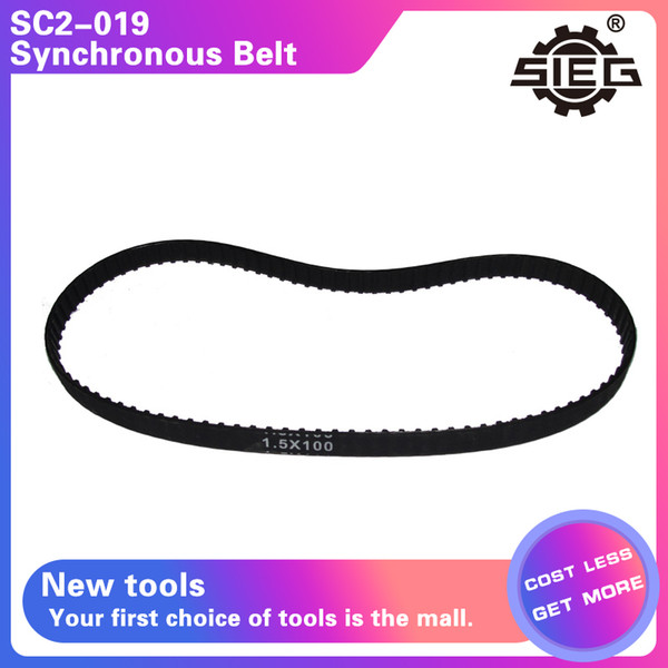 SC2-019 Tooth Form Synchronous Belt/SIEG SC2 M1.5x100 Belt/MXL