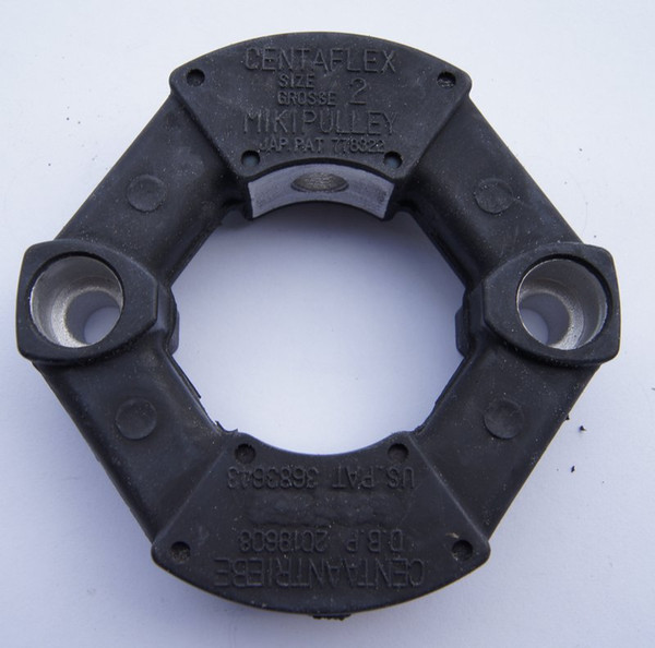 Centaflex Standard Disc Rubber and resin Coupling Black Free Shipping SIZE 2