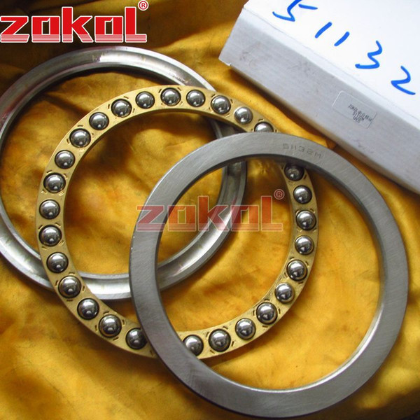 ZOKOL bearings 51314 70*125*40 51128 140*180*31 51130 150*190*31 51132 160*200*31 51132M 160*200*31 8314 8128 8130 8132 Thrust Ball Bearing