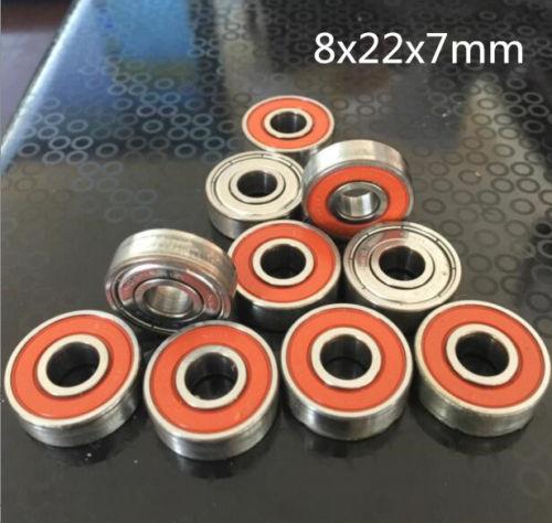 10pc 608 8x22x7mm Open Miniature Bearings high speed ball Hand Bearing Spinner