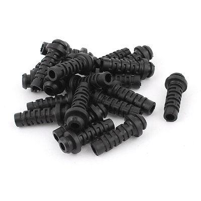 Wholesale- 20pcs 27mmx7mmx4mm Micro Strain Relief Cord Boot Protector for Cellphone Charger