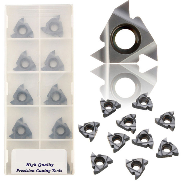 Black Alloy 3/8 Inch 16 ER AG60 Carbide Threading Insert For Turning Tool 16ER AG60 16mm Tool Holder Inserts