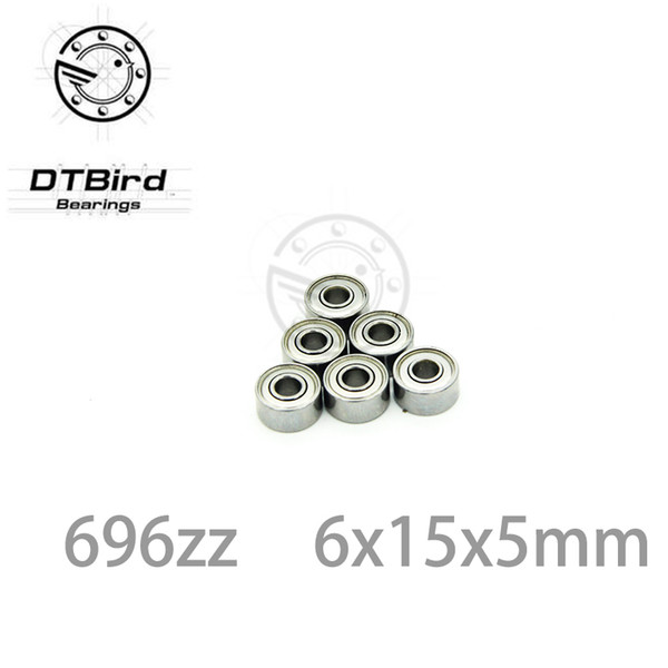 Wholesale- ABEC-5 10pcs 696ZZ 6x15x5 mm miniature ball bearings 696 thin wall deep groove ball bearing 6962Z 6*15*5mm fo 6mm shaft