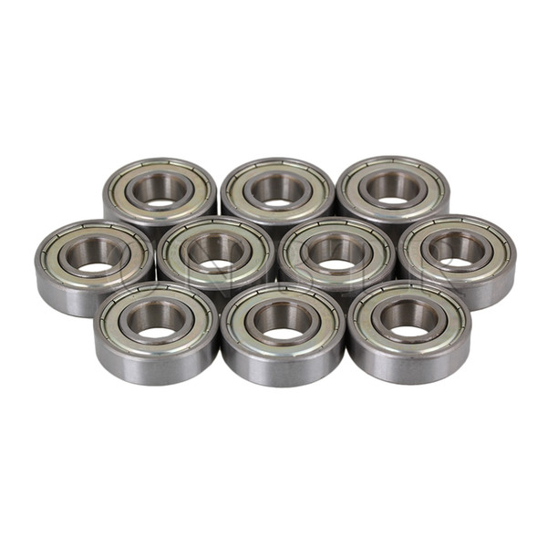 Wholesale- CNBTR 10x Silver Steel Sealed 6001ZZ Deep Groove Roller Ball Bearings 12 x 28 x 8mm