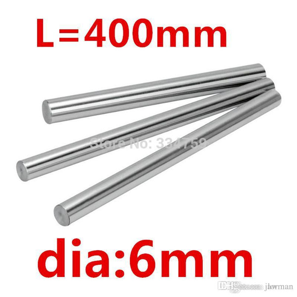 Wholesale- 2pcs 6mm linear shaft 400mm of the length linear shaft harden linear rod for xyz cnc parts cnc router