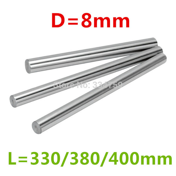 Wholesale- Three length : 330/380/400mm for 8mm linear rod shaft LM8UU CNC parts 3D printer parts