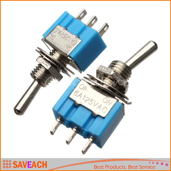 Miniature Toggle Switch MTS-102 SPDT 6A 125VAC/3A 250VAC Mini Switch Lever Switch 3 Pin ON/ON Free Shipping