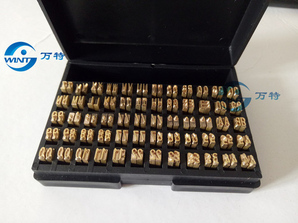 2*3*15mm Hot stamping letters thermal ribbon printing alphabet font for expiration coding machine date code printer