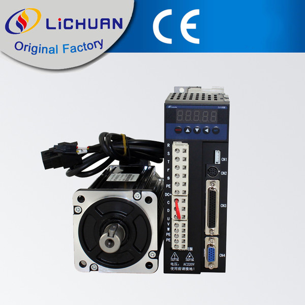 hot selling for 1KW 4 N.M power single phase 220V AC Servo Motor 80mm LCMT-10M02-80M04025 Set