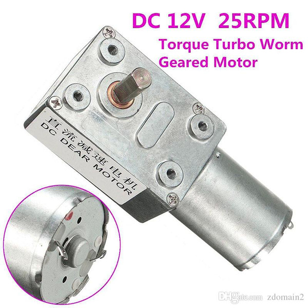 High Quality 12V 10Rpm Reversible High Torque Turbo Worm Geared Motor DC Motor JGY370 New Arrival