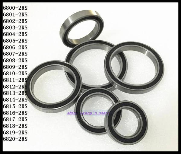 Wholesale- 1pcs 6819-2RS 6819 RS 61819-2RS 95x120x13mm The Rubber Sealing Cover Thin Wall Deep Groove Ball Bearing Brand New
