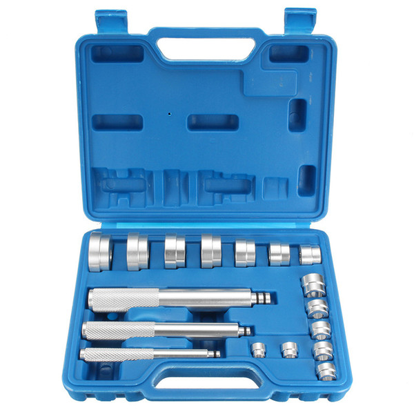 17PCS A SET Aluminium Wheel Bearing Race Seal Drivers Bush Removal Tool Kit Hardware Shafts Bearing Accessories