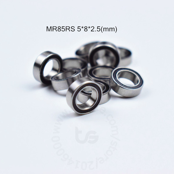 MR85RS ABEC-5 bearing 10pcs Rubber Sealed Miniature Mini Bearing Free shipping MR85 MR85RS 5*8*2.5 mm chrome steel bearing