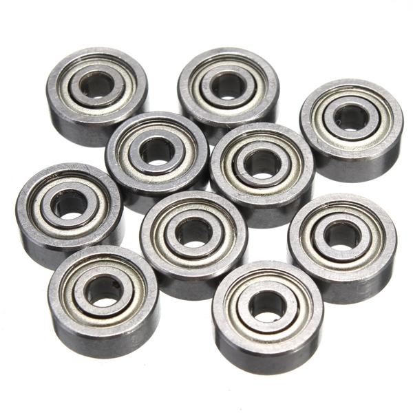 623ZZ Bearing 623-ZZ 3x10x4mm Miniature Deep Groove Ball Bearing Shielded Silver Chrome Steel Shafts