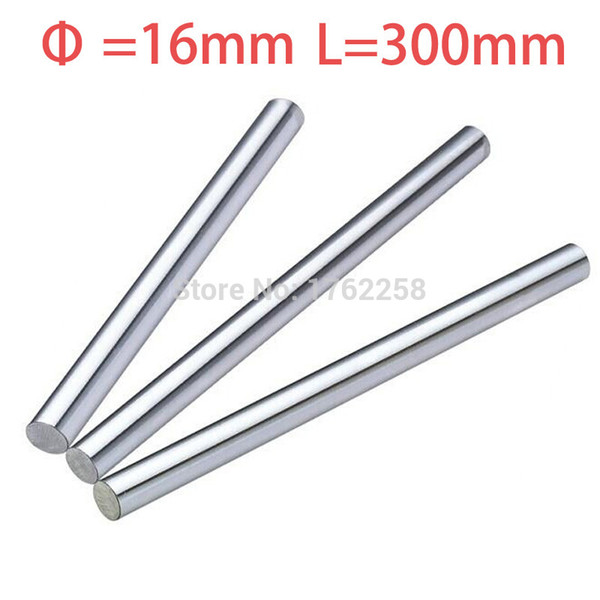 Wholesale- 1pcs 16mm 16x300 linear shaft 3d printer 16mm x 300mm Cylinder Liner Rail Linear Shaft axis cnc parts
