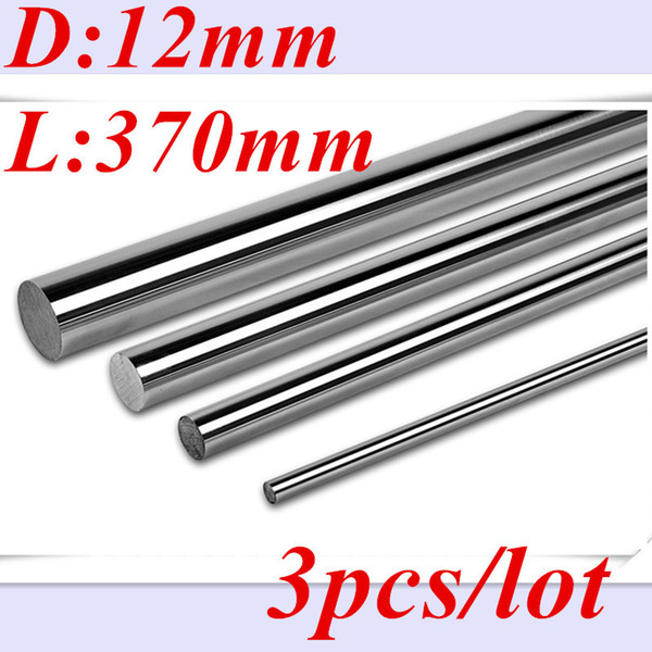 Wholesale- Free Shipping 12mm-L370mm 12mm linear shaft linear rail bushing shaft cnc linear rail 12mm rod cnc parts 3d printer