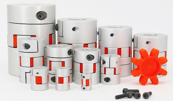 Jaw Spider Plum Shaft Coupler Plum coupling Connector D=55mm L=65mm Inner hole 12 to 30mm 12.7/ 25.5 plum-shaped flexible coupling