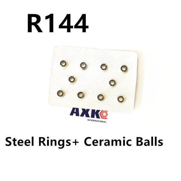 10pcs Miniature bearings R144 Dental Handpiece Bearing (Steel +8 Ceramic Ball + Nylon cage)