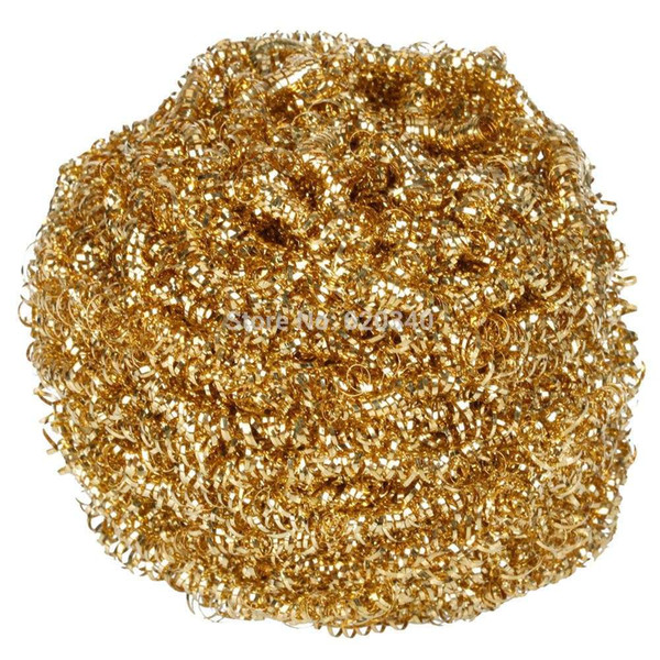 Free shipping NEW pale gold 936 907 solder tip Cleaning Clean Ball Pure cupper solder soldering tip cleaning sponge order<$18no track