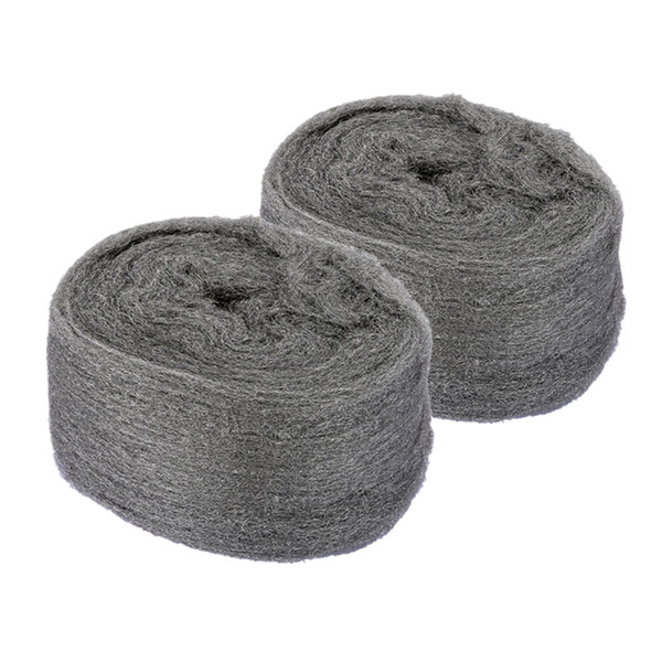 Freeshipping 2 Pcs/lot Steel Wool 0000 Ultra Fine Metal Fibre Wool Pads For Stone and Wood Grinding Polishing Hand Tools