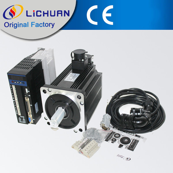 Lichuan industrial for 1.2Kw 110mm Frame 2000rpm 6n.m continuous servo ac motor driver kit