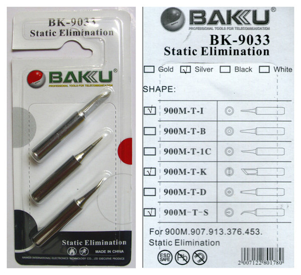 3 in 1 Soldering Tips,Original BAKU BK-9033