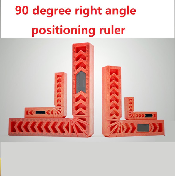 Woodworking 90 degree right angle ruler Positioning L shape auxiliary locator tool Positioning ruler Wooden repair fix Cross-line Scriber