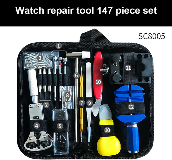 Wholesale - Watch Repair Kit Set Series Watch Opener Link Spring Stick Remover Screwdriver Tweezers Watch Special Equipment