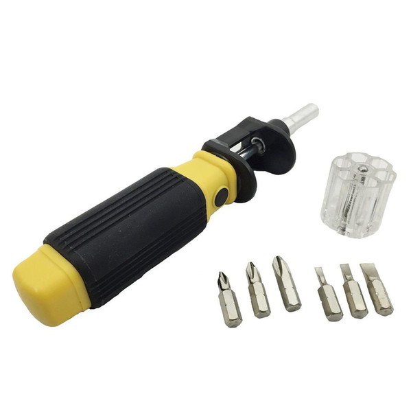 Perfect convenient Tool 1 set BIT 360 TWIST BIT 6 in 1 MULTI SCREWDRIVER SCREW EXTRACTOR TOOLS