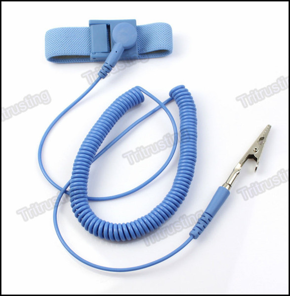 NEW Anti Static Antistatic ESD Adjustable Wrist Strap Band Grounding electrostatic belt Blue MQ100