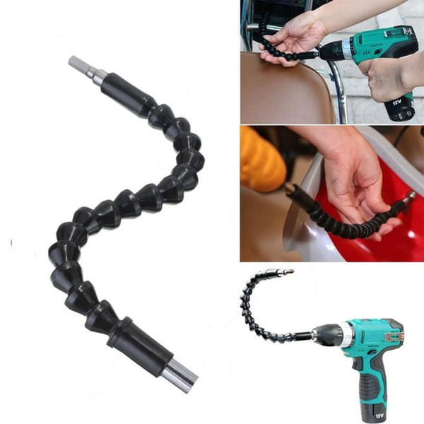 295mm Flexible Drill Shaft Electronics Drill Black Flexible Shaft Bits Extention Screwdriver Bit Holder Connect Link +B