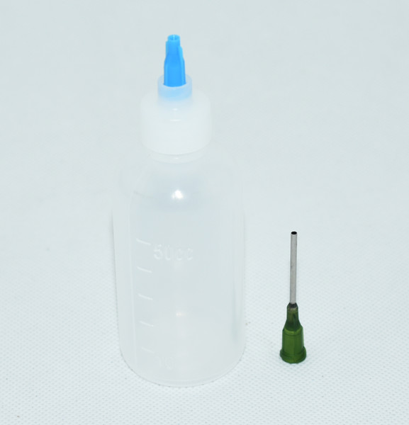 Luer Lock Bottles Applicator Squeeze Bottles Needle Tip Plastic Squeeze Bottles 50ML 2 oz Stainless Steel Blunt Tip 14 Gage Needle