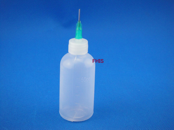 50ml Plastic applicator Luer Slip Tip needle bottle with Blunt Tip Fill Needle 0.5