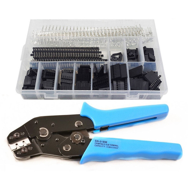 Crimping Tool Crimper Plier With 520pcs Dupont 2.54mm Connectors Assortment Kit