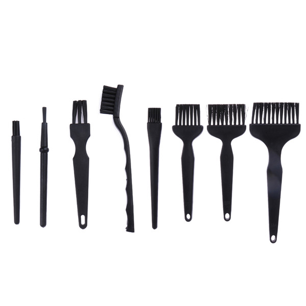 8pcs/set Anti Static Cleaning Brushes Set Repair Dust Detailing Cleaning Tool for Phone Tablet Electronic Products PCB BGA