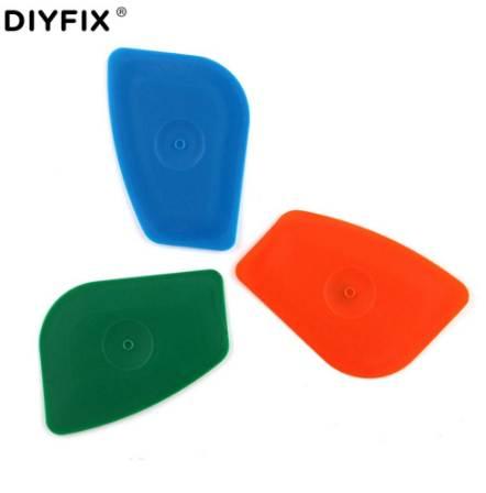 DIYFIX 5Pcs Cell Phone Opening Tool Handy Pry Card for iPhone Samsung Sony LCD Screen Back Housing Battery Disassemble Hand Tool