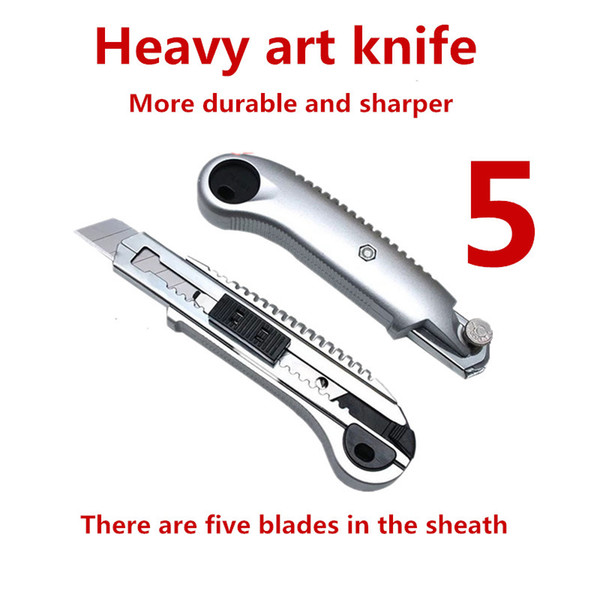 Art Knife with 18mm High Carbon Steel Blade Multifunctional Large Wallpaper Knife Small Size