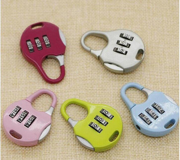 1000pcs 3 Digit Dial Combination Code Number Lock Padlock For Luggage Zipper Bag Backpack Handbag Suitcase Drawer