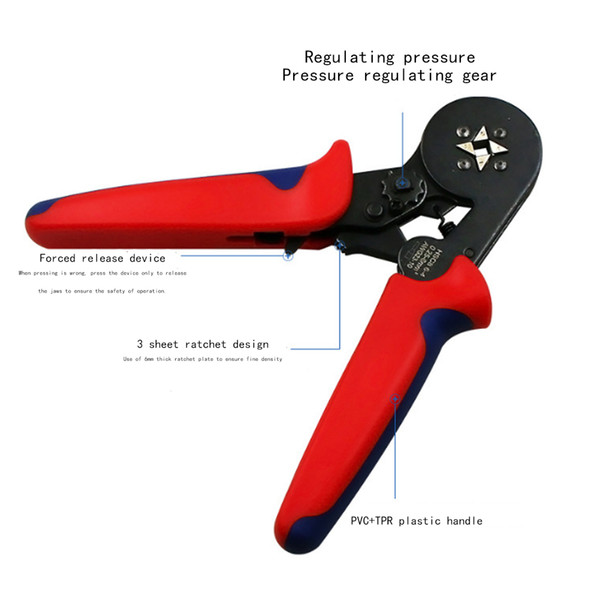 Manual Multi-function Tube Type Cold Pressing Crimping Pliers Custom Electrician Tools Tube Type Multi-function Terminal Crimping Pliers