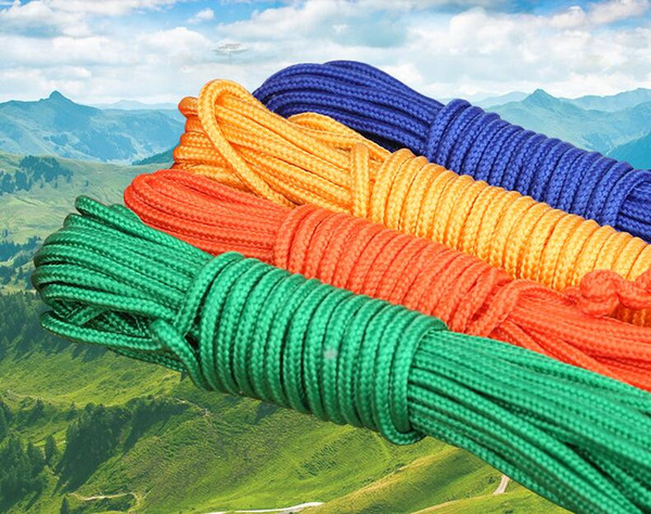 10-50 Meters Nylon Rope for Magnet Fishing Dia. 2-10mm Outdoor Binding Home Drying Water Proof Durable Rope Knitting Material