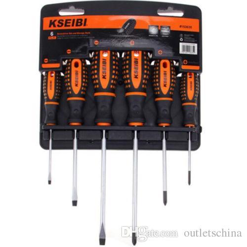 Brand New Magnetic/slotted / Flat Head / Flat Head Screwdriver Tool Set 6pc 4m Screw Wood Multifunction Repair Tool