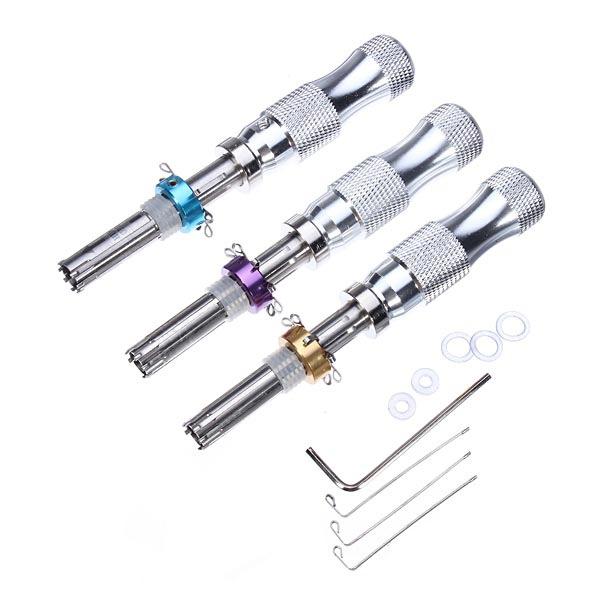 Tubular Lock Model 7 Pins Stainless Steel Lock Pick Set Locksmith Tool (7.0/7.5/7.8mm)