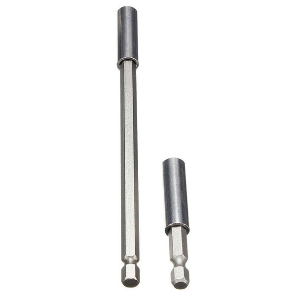 Binoax 2Pcs/set 1/4Hex Magnetic Bit Holder 60/150mm Screwdriver Bars Power Extension Drill Driver #P00400#