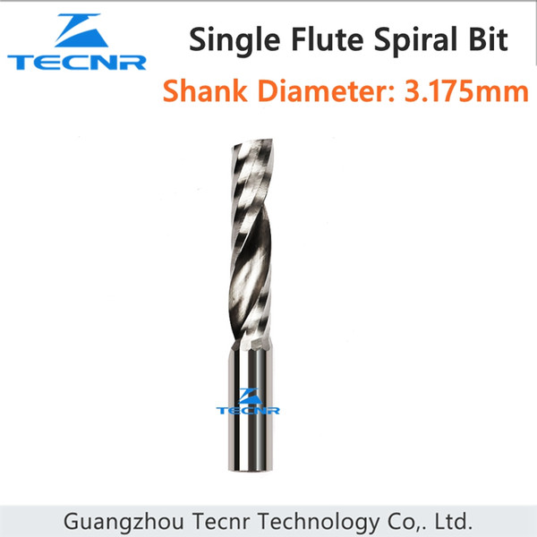 3.175mm diameter single flute sprial end mill drill bit