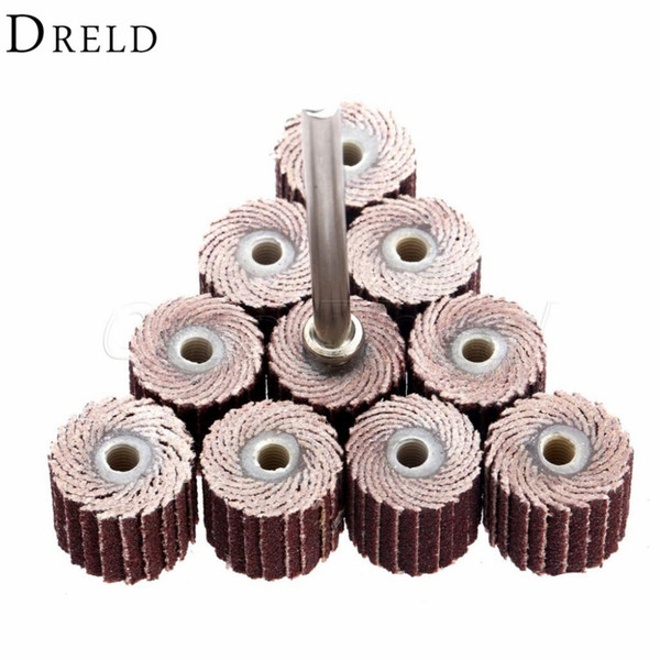 tool dial DRELD 10Pcs Dremel Accessories 240-Grit Sanding Flap Disc Grinding Sanding Flap Wheels Brush Sand Rotary Tool 10 x 10x 3mm