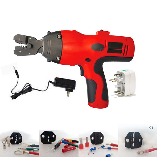 Electric Battery Powered Handheld Cable Wire Crimper Automatic Crimping Tool Kit